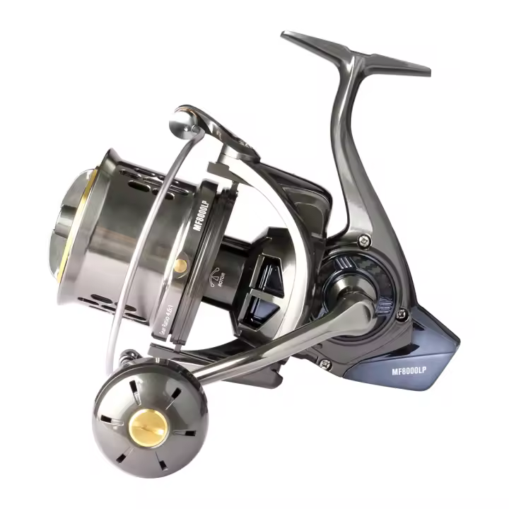 DEUKIO Jigging Spinning Reel Serie Larga 8000 10000 12000 8+1BB Pesca En El Mar Y Río Con Arrastre Máximo De 44LB Carrete De Agua Salada - 1