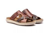 Sandalia de Piel Marrón Route 83 - Plantilla Acolchada - Suela Antideslizante - Producto Español - Sandalias Hombre - details 1