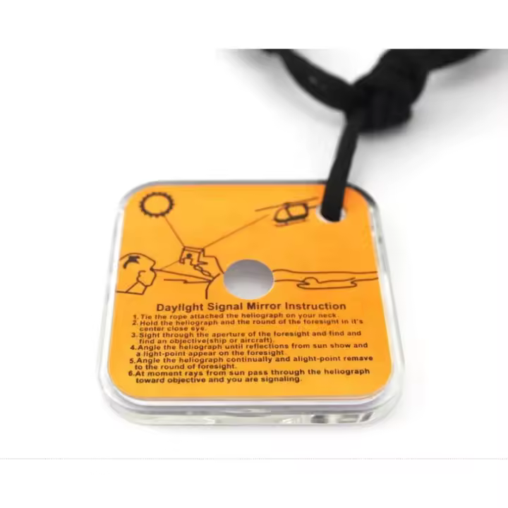 Espejo De Señal Reflector Para Exteriores 1PC Kit De Sobrevivencia De Emergencia Portátil Para Camping Y Senderismo Comunicación a Distancia Herramientas Multifuncionales De Bolsillo - 1
