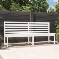 vidaXL Banco de jardín madera maciza 201,5 cm en color Pino negro/Pino natural/Douglas natural y más - details 3