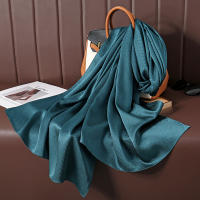 Pañuelo De Seda Lujoso Para Mujer En Color Sólido Moda Comodidad Y Versatilidad Shawl Muffler Neckerchief Bandanna Para Exterior - details 57