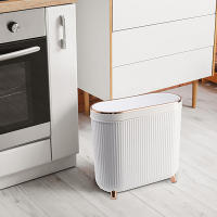 Bandeja De Papel Plástica Con Tapa De Presión, 12 Litros Para Baño Dormitorio Cocina Y Sala De Artesanías Reciclaje Ecológico - details 12
