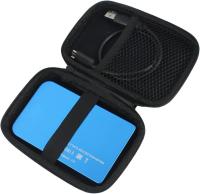 Funda Rígida para Portable External SSD - Funda de Viaje con 2 Compartimientos Interiores (Rojo) - details 1
