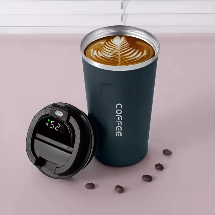 Vaso Termico Café Termo Taza Termica Viaje Botella Acero Inoxidable Agua para Llevar Sin Bpa Thermos Frascos INOX Copa Hermetico Taza Coche Bebida 510ml - 1
