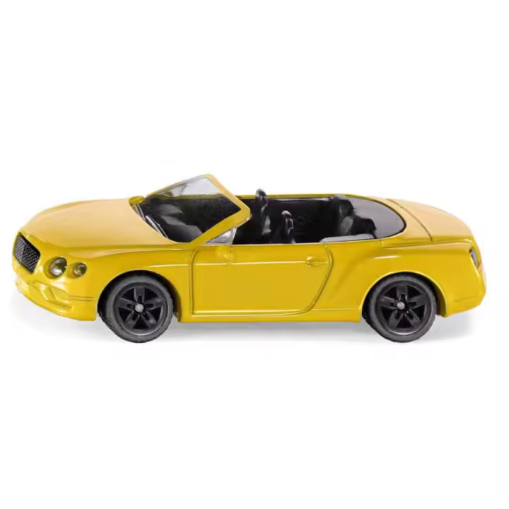 Siku Bentley Continental GT V8 Convertible Amarillo 520HP - Coche Deportivo Descapotable - 1