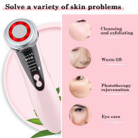 Masajeador Facial EMS 5 En 1 Con Terapia De Luz LED Y Vibración Sonica Ion Para Rejuvenecimiento De Piel Y Levantamiento Antiarrugas Dispositivo De Belleza - details 2