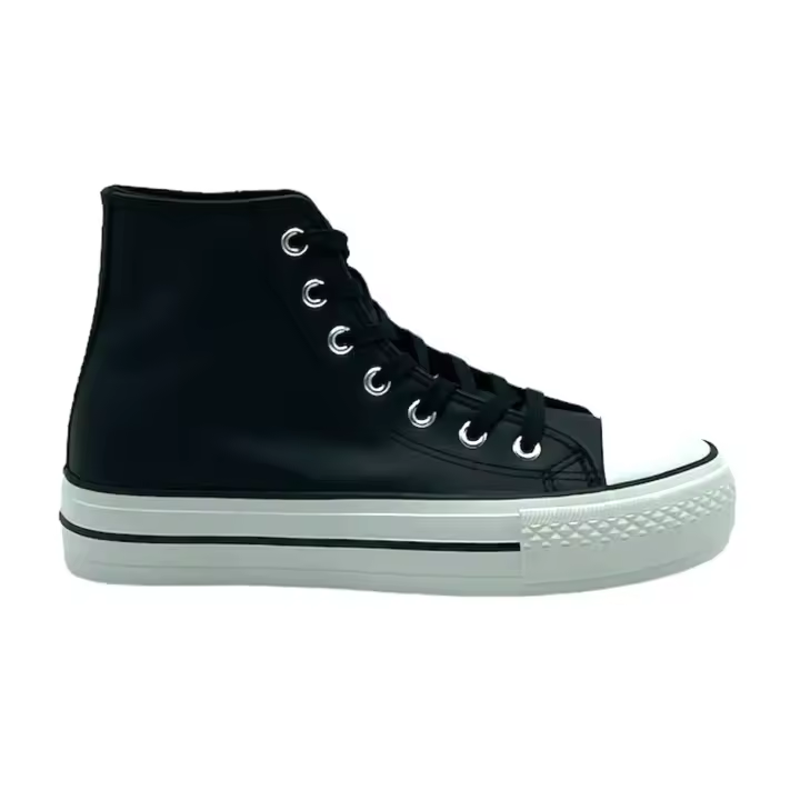Bota Napa Doble Suela Negro - 1