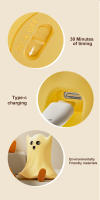 Lámpara De Silicona Suave Para Halloween Decoración De Ambiente De Habitación Fantasma Demonio Kiwi Bird Mago Luz Nocturna LED Recargable Forma De Calabaza - details 58