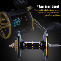 Carrete De Pesca Sougayilang Con Contador De Línea Reloj De Manivela Para Salmón Y Atún 4.1:1/6+1BB Máximo Arrastre 25Kg Pesca En Oceano Y Río - details 15