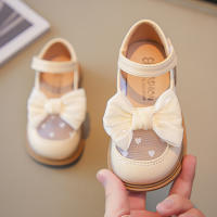Sandalias De Verano Para Niñas Con Cordones Y Punta Redonda Transpirable Cómodas De Color Sólido Casual Ligeros Para Caminar - details 3