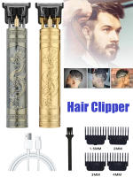 Afeitadora Eléctrica Vintage T9 Para Barba Y Cabello Recargable Por USB Máquina De Corte De Pelo Viaje Sin Cable Para Hombres Barba Clipper - details 2