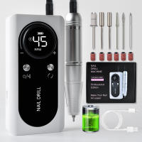 Kit Profesional De Uñas Eléctrico Herramienta De Manicura Con Máquina Portátil De Taladro Recargable Bajo Ruido Pulidora De Uñas Para Salón De Belleza - details 0