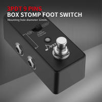 10PCS 3PDT Pedal De Efectos Para Guitarra Switch De Pies Latch 9 Pin Botón De Presión Con Terminal De Soldadura ON-ON - details 3