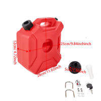 Tanque De Combustible De Repuesto Para Motocicleta De 5L Jerrycan De Gasolina Y Aceite De Petróleo Con Set De Cerraduras Accesorios Para Coche - details 1