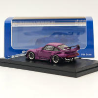 Coche De Colección Miniatura Street WARRIOR SW 1/64 En Rotana Purple Con Ala Corta Para RWB 993 Modelo De Metal Sin Batería Para Fans De Autos - details 3