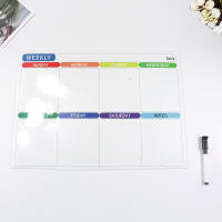Calendario Magnético Blanco Tablero De Mensajes Para Nevera Planificador Semanal Y Mensual Tableta Seca Adhesiva Para Nevera Con Lápiz Y Borrador - details 3