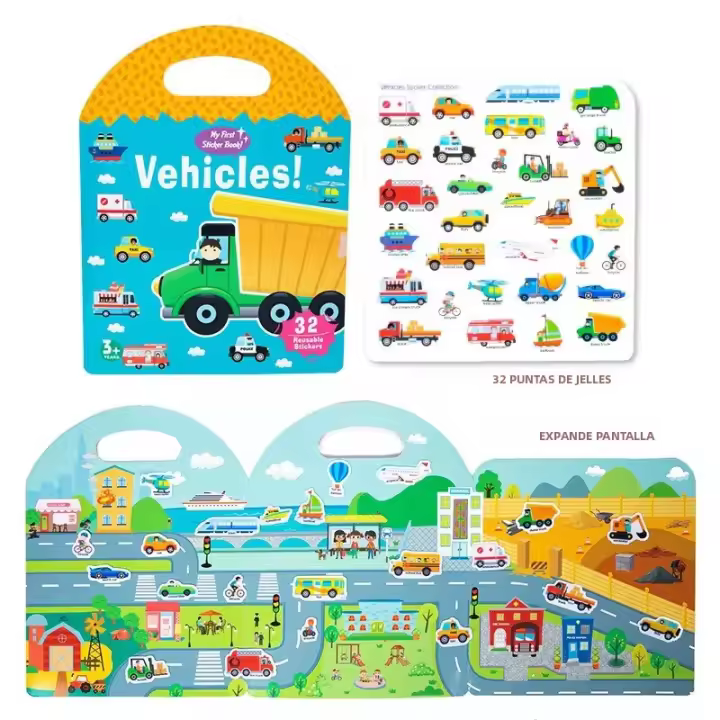 Libro De Puzle De Pegatinas Para Niños En Edad Temprana Cultivando La Calma Y Conociendo El Mundo Juguete Educativo Para Bebés - 1