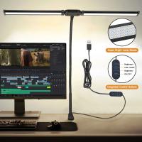 ORION91 Lámpara LED Fijar Mesa Flexo Gigante Color Blanco 5 Tonos de Luz Regulable (61,3x62 cm) Oficina Teletrabajo Escritorio Ordenador - SpazioLuzio - details 1