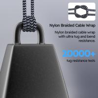 Cable De Carga USB 3 En 1 De 1.2m/4ft Nylon Braided MFi Certified Para iPhone Samsung Huawei Xiaomi Multi Port Multiple - details 5