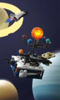 Bloques De Construcción Solar Sistema Rotatorio Modelo Del Sol Y La Tierra Serie Del Universo Ciencia Espacial Educativa DIY Para Niños Regalo - details 1
