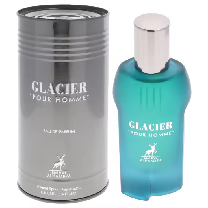 Glacier Pour Homme Eau de Parfum 100 ml – Fragancia Árabe Cítrica y Refrescante de Verano Estilo Le Male – Maison Alhambra - 1
