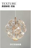 Modern Chandelier De Cristal Puro K9 Pequeño Lámpara De Pared Para Dormitorio Luces Colgantes Para Pasillo Y Barra Decoración Noble - details 11