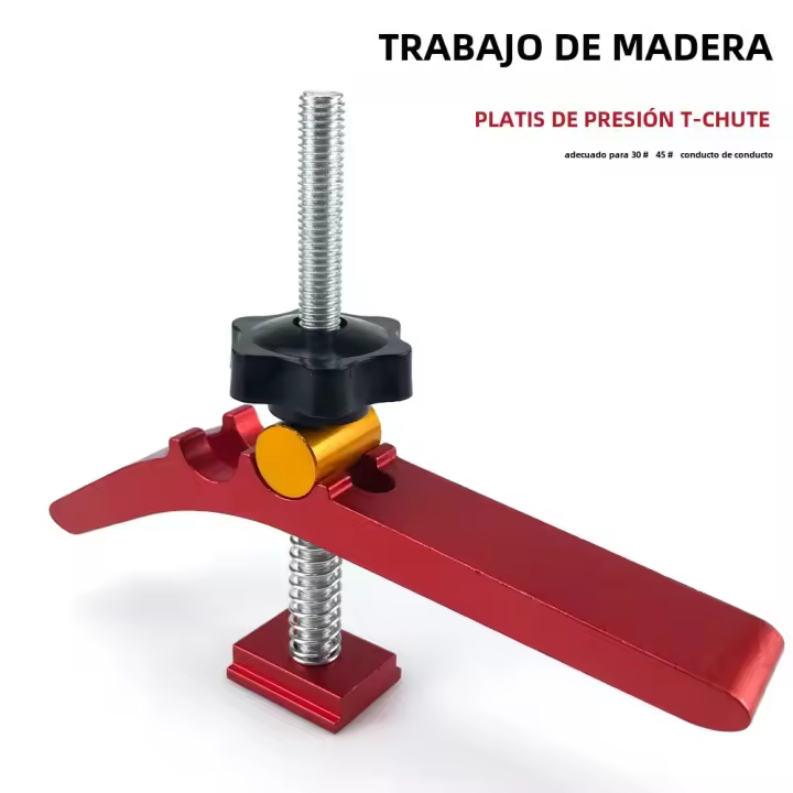 Bloque De Presión Fijo Para Trabajos De Carpintería 1 Pieza Herramienta DIY Con Ranura T-Formada Bloque De Posicionamiento Rápido Y Fijador De Bloque De Madera - 1