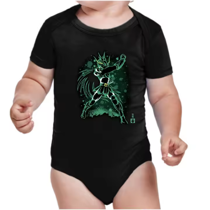 The Fan Tee Body Manga Larga de Bebe Caballeros del Zodiaco Sint Seiya Pegaso Dragon 013 - 1