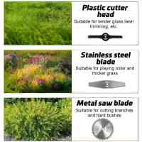 18000RPM Electric Lawn Mower 800W Cordless Grass Trimmer Length Adjustable Cutter Garden Tools With 10000mah Li-on Battery - details 2