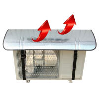 Cubierta Para Aire Acondicionado Exterior Impermeable Y Resistente Al Sol Con Banda Elástica Y Anillo De Elevación Material De Aluminio Envolvente Protector - details 5