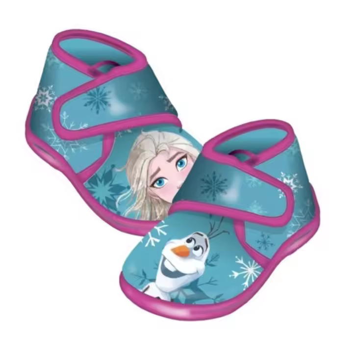 Zapatillas hogar media bota con velcro de Frozen - 1