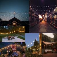 Luces De Garland G40 Para Exteriores Resistentes Al Choque Y Impermeables Bombillas LED De Plástico Vintage Conectables Decoración Para Patio Y Fiesta - details 8