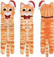 Divertidos Gatos Toallas de Mano Suspendible- Decoración Gato Baño Cocina - Toalla Absorbente Animal Regalos Navidad Cumpleaños Amigo Invisible-Regalos Originales Graciosos Mujer Amantes de Los Gatos - details 5