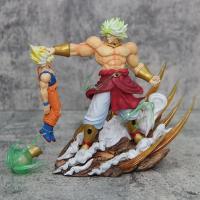 Figura De Acción Dragon Ball Broly Vs Super Saiyan Son Goku 20cm Modelo Colección Estatua Juguete Para Niños Regalos PVC GK - details 5