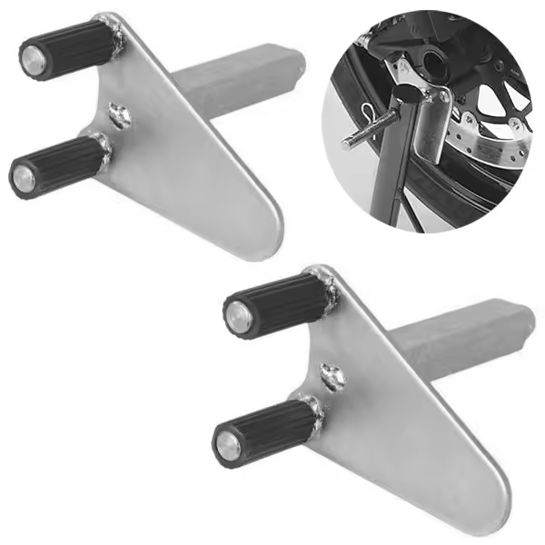 Adaptador para caballete de moto delantero para soportar horquilla - 1