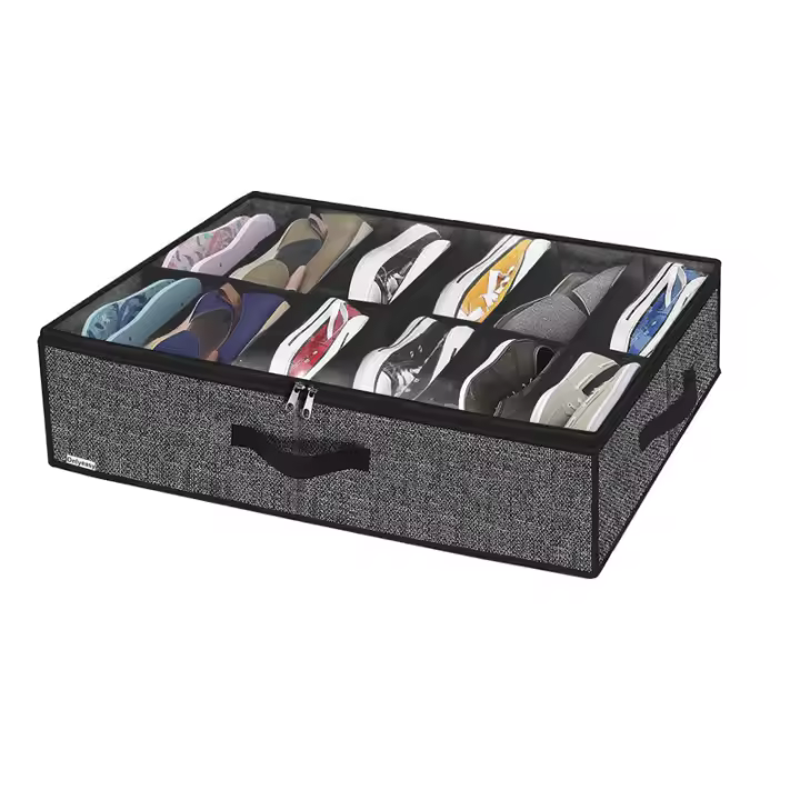 Organizador De Zapatos Para Debajo De La Cama Adaptador Para Contenedores De Zapatos Con Cubierta Transparente Armario Organizador - 1