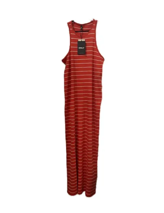 Vestido midi Only May rojo rayas blancas para mujer - 1