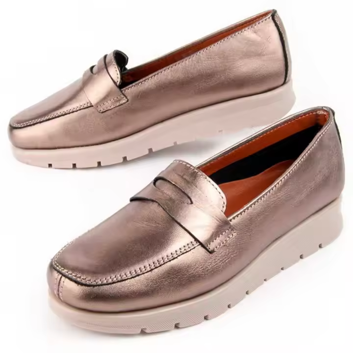 Mocasín De Piel Para Mujer. Purapiel Meilis 103024 - 1