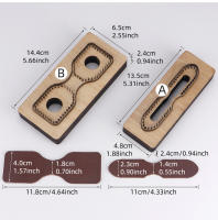 Plantilla De Corte De Cuero Con Diseño De Cadena De Llave Y Decoración De Cremallera De Cuero Genuino Múltiples Uso Herramienta De Manualidades DIY - details 10