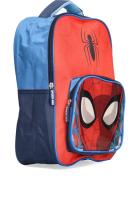 Mochila Infantil Spiderman Roja para Niños, Escolar y Diario, con Bolsillo Transparente, Telarañas Azules y Logotipo Oficial, Resistente y Cómoda, 26x32x10 cm - details 0