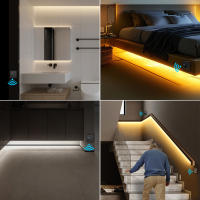 Interruptor De Sensor De Movimiento PIR 24V Luz De Tira LED Neón Con Gel De Silicón Lámpara De Cinta Ultra Brillante Para Escaleras Cocina Armario Dormitorio Decoración - details 9