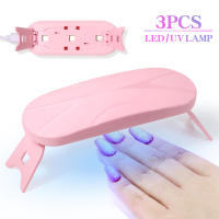 LULAA Lámpara De Uñas LED Plegable Mini Para Hogar Y Salón Profesional Terapia Fototerapia Ratón Lámpara De Uñas Con 3 LED 6W ABS Certificación CE - details 0