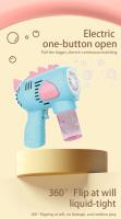 Pistola De Burbujas Eléctrica Para Niños Con Luces Automática De 10 Agujeros Juguete De Fiestas Al Aire Libre Para Boys Y Girls - details 2