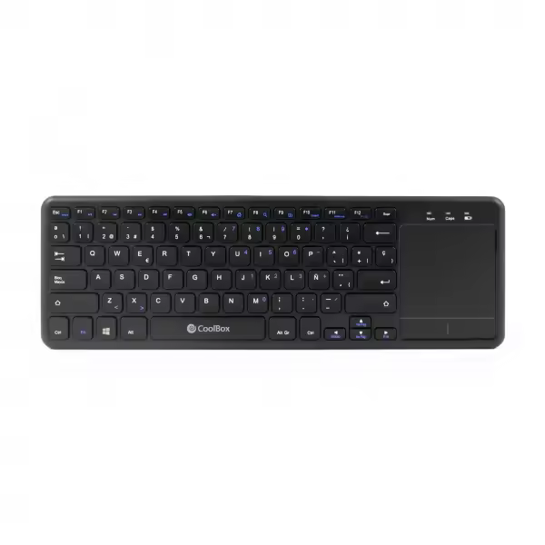 Coolbox cooltouch teclado inalambrico - conexion bluetooth - diseño ergonomico - bateria de larga duracion - teclas silenciosas - color negro - 1