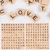 100Pcs Letras De Madera Para Scrabble Decoración DIY Para Hogar Boda Fiesta Juguete Educativo Para Niños Alfabeto En Madera - details 8