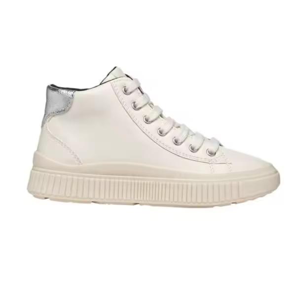 Geox, zapatillas altas para niñas y adolescentes. Con plantilla extraíble, cierre de cordones y cremallera lateral. - 1