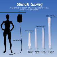 Kit de bolsa de Enema plegable de 2L, boquilla de riego de vagina, lavado Anal de silicona, higiene femenina, bolsas de limpieza de Colon - details 11