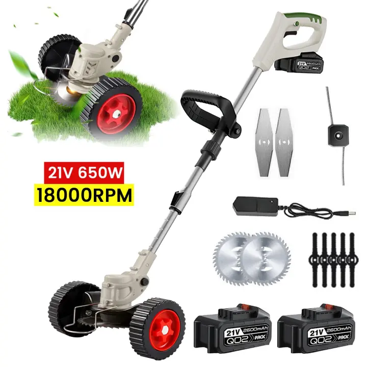 Cortacésped eléctrico de 21V, cortadora de madera de 18000RPM, longitud ajustable, plegable, herramienta de poda de jardín para batería Makita - 1