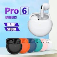Auriculares Inalámbricos Bluetooth Air pro 6 TWS Para iPhone 15 14 13 12 pro Max Mini Con Cancelación De Ruido Activa Control De Volumen Y Botón De Control Accesorios De Auriculares In-ear - details 0