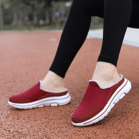 Zapatillas Casuales De Algodón Para Hombre Invierno Cómodas Y Cálidas Zapatillas De Casa Con Piel Media Botas De Nieve Suela EVA Zapatos Planos Suaves Talla Verdadera Para Adultos - details 25